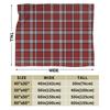 Christmas Brodie Dress Tartan Plaid Blanket Flannel Summer   Multifunction Soft Throw Blankets for Bedding Car Bedspread