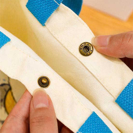 Süße Tierprint-Tragetasche Kinder Canvas-Tasche mit Katze Border Collie Prints Wiederverwendbare Einkaufstasche für Erwachsene Jungen Mädchen Schule Picknick Ausflug