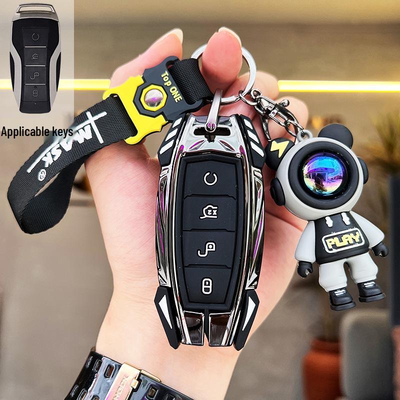 BYD Han Key Fob Cover for DMP Dolphin, Seal EV, Yuan Pro, Tang, Qin, Song Plus DMI Cars