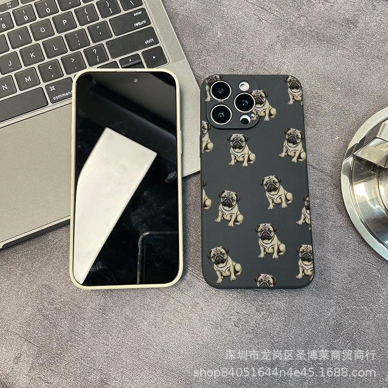 Full screen puppy suitable for iPhone15 mobile phone case 14PROMAX all-inclusive 13/11 anti-drop 16/15 protective case 17