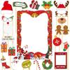 Festives Christmas Party Props Stylish Photo Frame Accessories Kits for Parties Stylish Christmas Celebration Essential