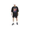 Nike Sportswear Letter Print Pattern Loose Fit Round Neck Short Sleeve T-Shirt Men Tops Black FJ1089-010