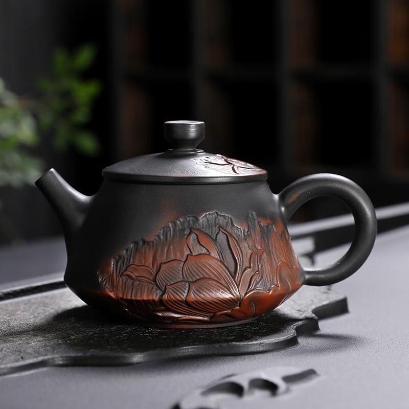 Shijiana Hand-Carved Purple Clay Teapot