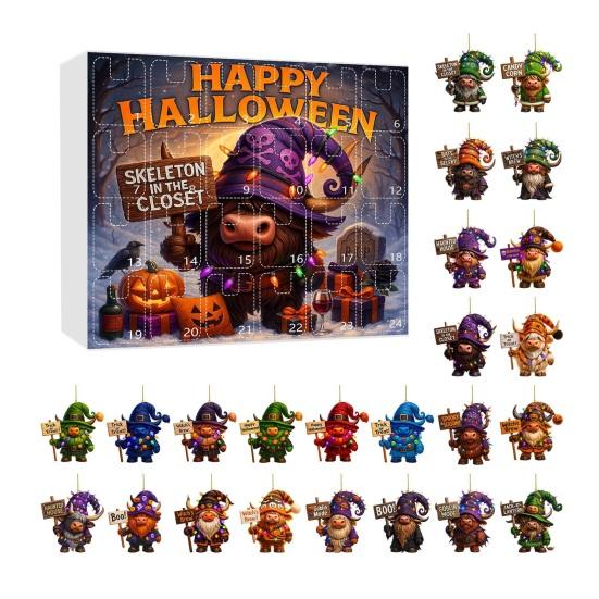 Advent Calendar 2025 Advent Calendar with 24 Acrylic Charms Pumpkin