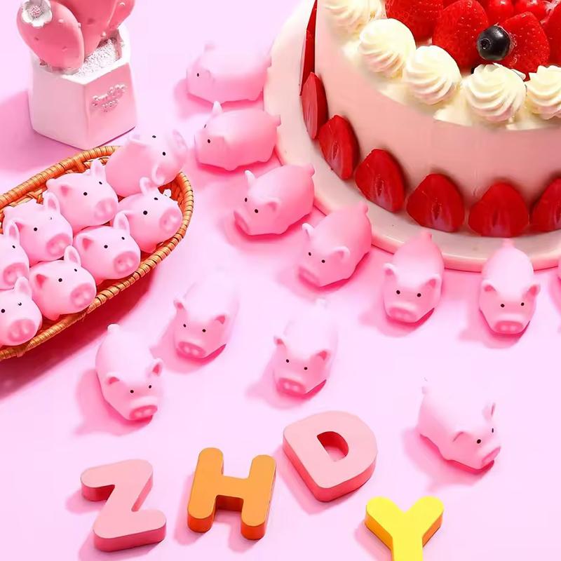 5-20PCS/Set Squeaky Rubber Pig Mini Cute Pink Pigs Screaming Sound Piggy Ornament Pet Game Props Giveaway Gift Dog Accessory ZYF 5