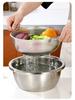 Kitchen Colander Fruit Wash Strainer Stainless Steel Strainer Basket Vegetable Washing Colander