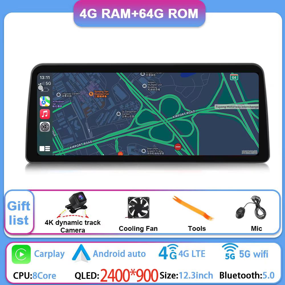 AABHG1 12.3 Inch Android 15 For GMC Yukon Chevrolet Tahoe Silverado 2007 - 2013 Car Radio Multimedia Player GPS Head Unit Auto StereoBT