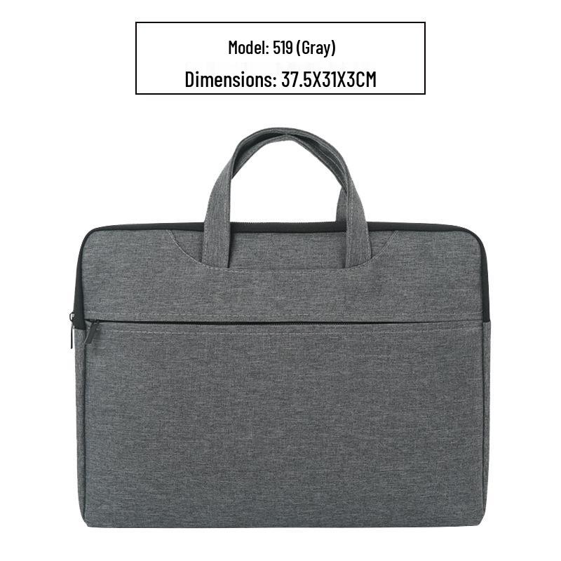 Handheld Waterproof Document Bag with Zipper - Large Capacity Office & Conference Bag for Computers & Documents