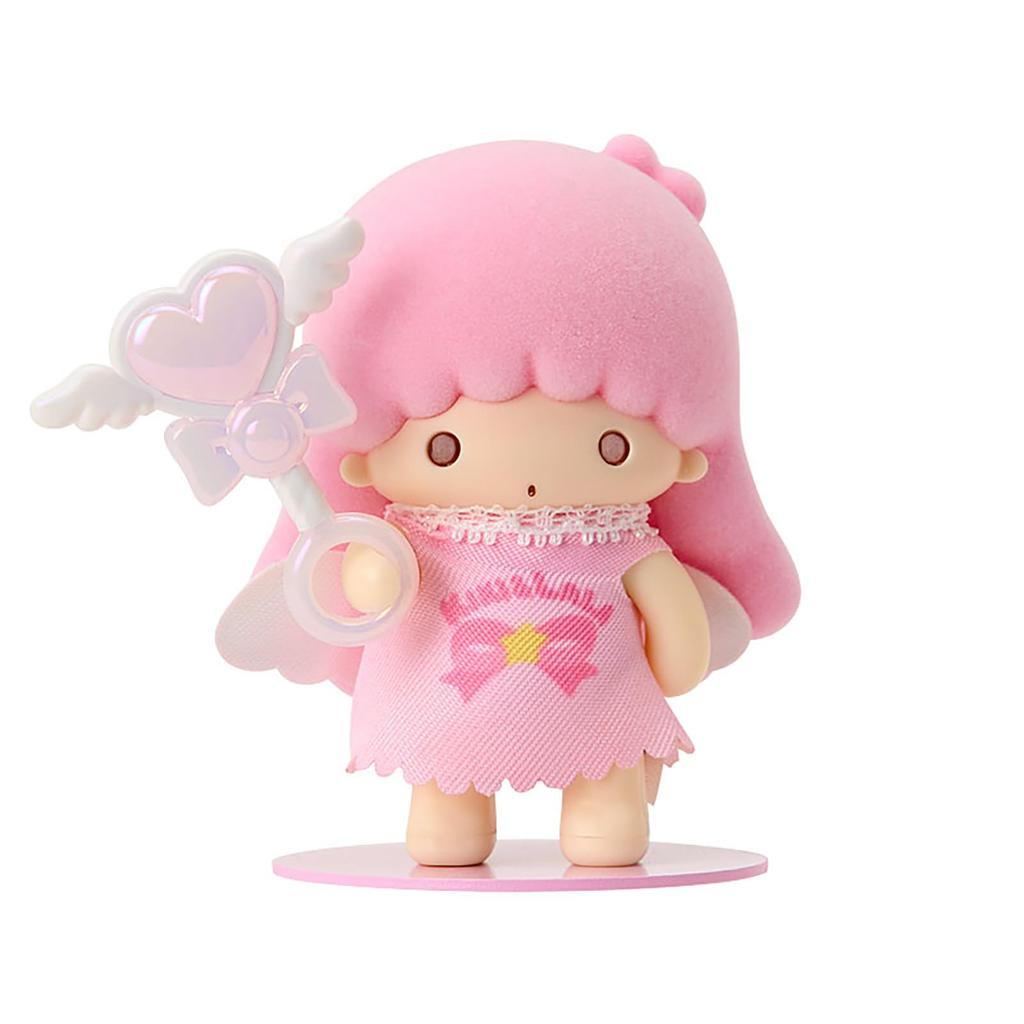 Sanrio Little Twin Stars Lala Flocked Doll Angel 396681 (Pitatto Friends Mini) – For Ages 15+