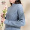 Sinuofude Women's Wool Blend Commuter Knit Sweater S+097