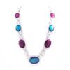 NOA [G5946] - Designer Necklace 'Nora' Turquoise Pink
