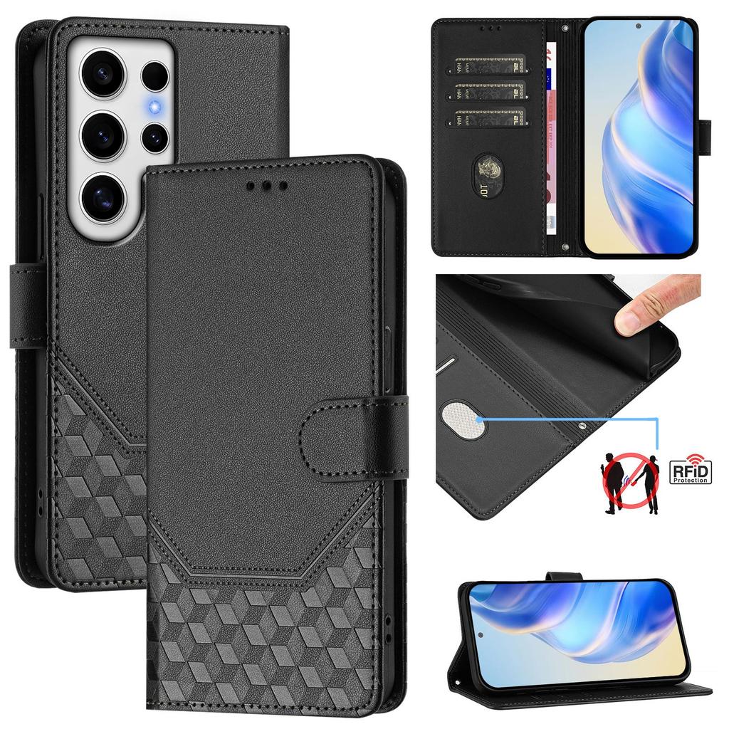Flip Cards Solt Leather Wallet Book Case For Samsung Galaxy S24 Ultra S23 FE S22 Plus S21 A06 A16 A35 A55 A25 A15 Strap Cover