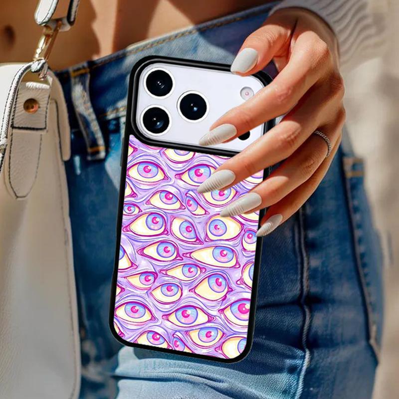 Eyes Pattern Phone Case For iPhone 17 Air 14 15 13 12 Max Cover For Apple 14 15 16 16e 11 Pro Max Plus