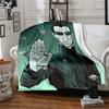 1pc The Matrix Flannel Throw Blanket - HD Printed Lightweight Soft Warm All-Season Blanket for Sofa, Bed, Travel, Camping 011