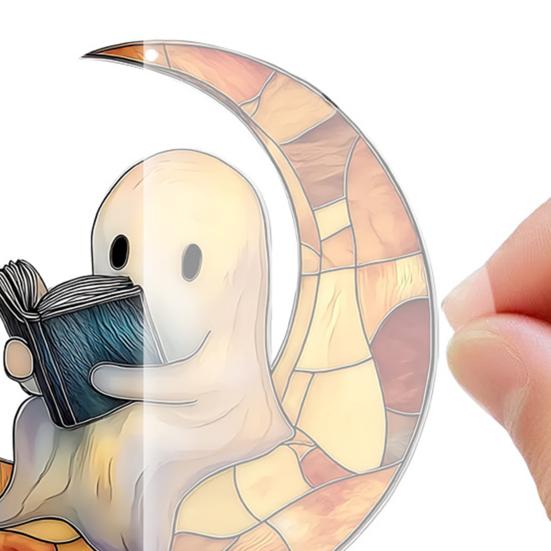 Ghost-Themed Pendant Sun Catcher Art Peaceful Atmosphere Sunlight Reflection Ornament Home Garden Decor