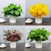 Nordic Artificial Green Plant Bonsai for Office or Home Decor - Small Indoor Potted Ornament