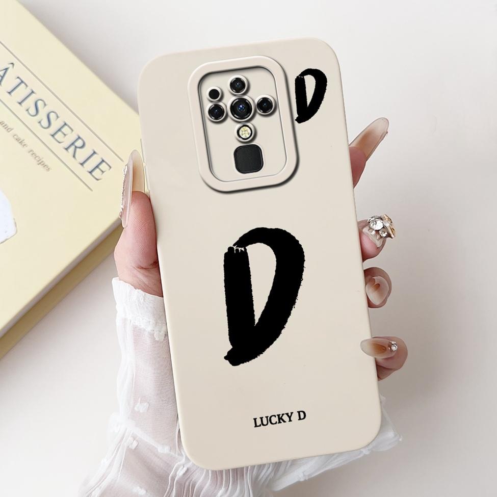 For Tecno Camon 16 16Pro CE7 CE7j CE9h Cover For Tecno Camon 16 Pro Case Simple Fashion Letters Pattern Design Silicone Bumper