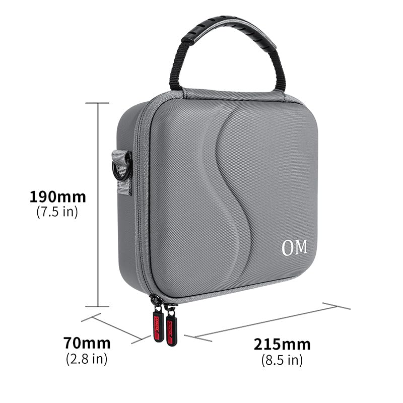 Coyktonty Osmo Mobile 7 Mobile 7 Storage Waterproof Carry Case for DJI OM 7 Waterproof Portable Storage Shoulder Bag Travel Case for DJI OM 7 Gimbal