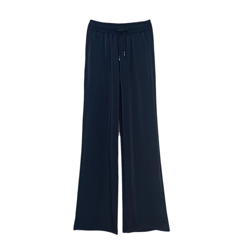 Autumn and winter wide-leg pants children's velvet high-waisted straight-leg pants loose dancing pants black pendant casual pants fashionable