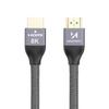 Cable hdmi 2.1 8K 60 Hz 48 Gbps 4K 120 Hz 2K 144 Hz 5 m silver