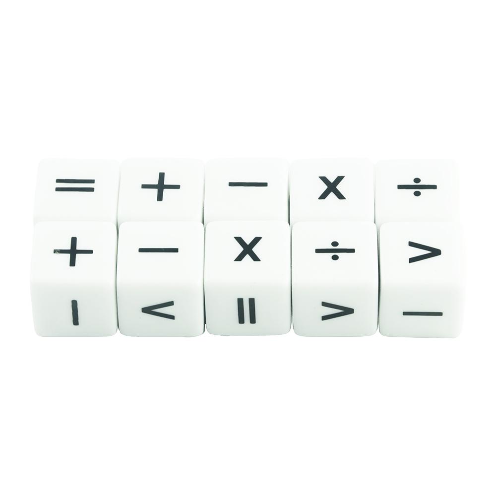 10-Pack Dice Counter Token Dice D6 Dice Compatible Card Game Competition Math Teaching Tools Accessories