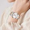 LIGE Uhr für Damen Einfache Business-Uhr 40MM Damenuhr Quarz Leuchtendes Kalender Damen-Armbanduhr Montre Femme+BOX