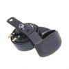 2025 New 12V 130dB Metal Electric Loud Horn Speaker Trumpet Black for Motorcycle