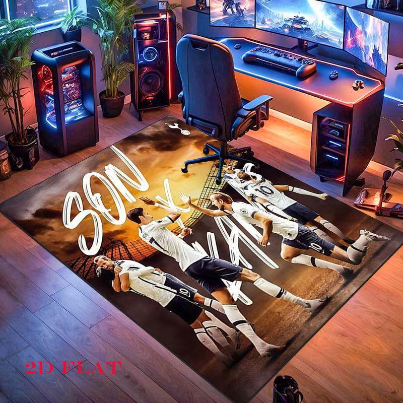 Tottenham team Carpet Rug for Living Room Bedroom Home Sofa Decoration,Kids play Nonslip Floor Mat