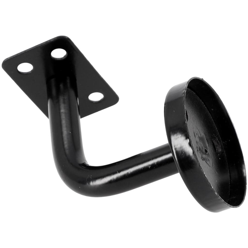 Svart rekkverkfeste med veggstøtte Fest rekkverket ditt sikkert