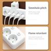 EU Power Strip – 5 AC Outlets with Independent Switches, Optional USB/Type-C