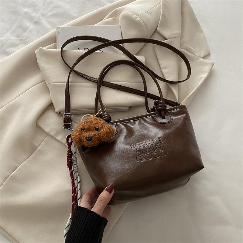 Retro Niche Portable Vegetable Basket Bag Women's Autumn and Winter 2025 New Trendy Korean Small Tote Bag Versatile Messenger Bag