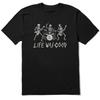 Life Is Good Men's Life Was Good Rock Band Short Sleeve Crusher Tee, Faded Black