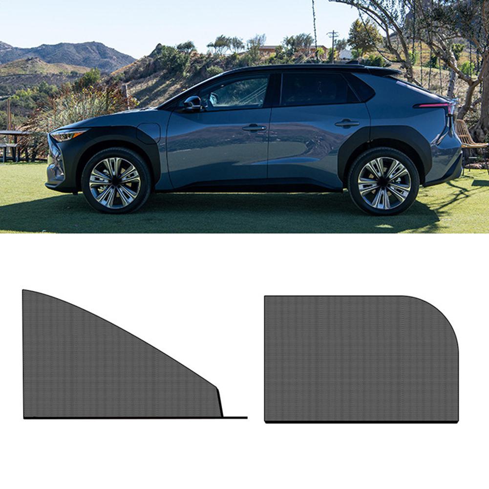 

4 Pcs Car Side Window Sock Sunshade Visor Net Breathable Sun Shade Mesh Block Curta Sunscreen Curtain Exterior Accessories Large