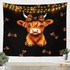 Highland Cow Wall Hanging Boys Girls Large Western Decor Tapestry For Kids Women Men Cactus Wall Blanket Highland Cattle Wall