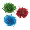 Red, Green, and Blue Crushed Glass Beads for Aquarium Landscaping and Decor