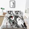 2023 New Style Wolf Print Bed Quilt Cover Comforter Duvet Covers Breathable Kids Friend Gift Cool Creative Home Decor Washable Bedclothes