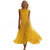 European and American Vacation Elegant Party Vacation Elegant Chiffon Dress New