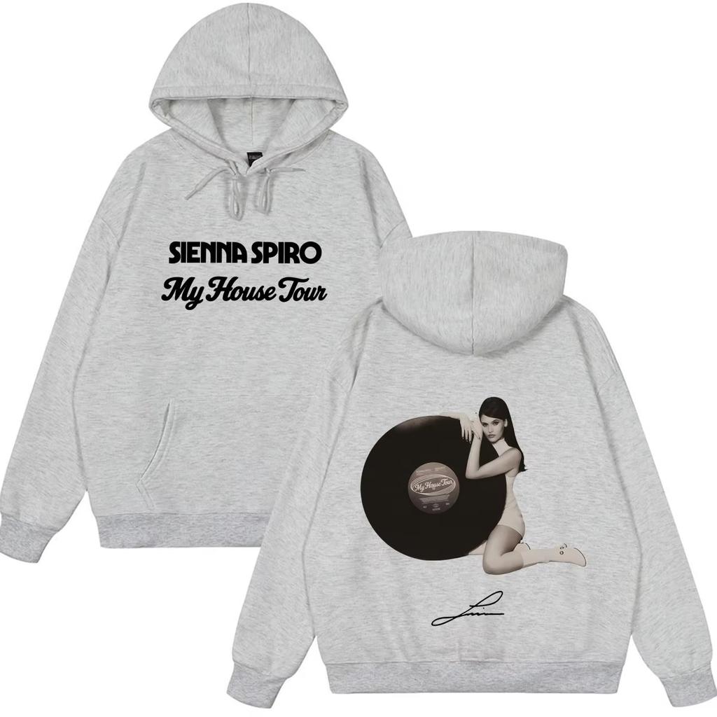 Hot Sale Sienna Spiro My House Tour 2026 Graphic Hoodie Men Women Hip-hop Vintage Pullover Long Sleeves Hoodie Perfect for Commute & Loungewear