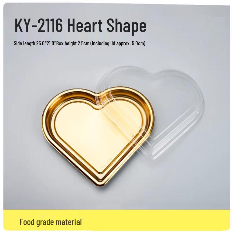 Golden Divided Heart-Shaped Fruit Container
