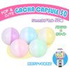 Gachapon Set of Pastel Small Item Storage Capsules, 50mm, 50, Colors, Assorted, Colorful, Cute, Fun, Event, Game, Festival, Prize, Handmade, Wrapping,