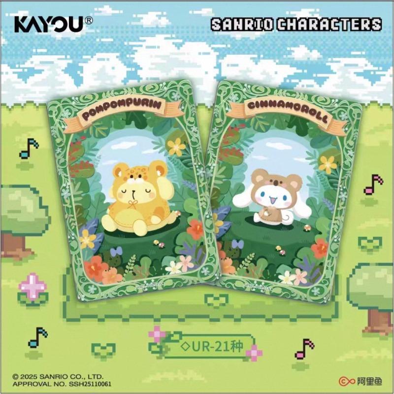Sanrio Family Series Mengmeng Collection Cards Genuine Animation Cartoon Collection Card Peripheral Toy Gift