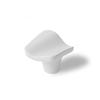 Boutons de meuble Vague zamak peint H.26 x l.32 x P.31 mm - Lot de 4 - Blanc - Moderne