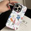 Source Factory Color Floral Heat Transfer Double-layer Film Magnetic Suction Apple 17 Mobile Phone Case Magsafe Protective Case