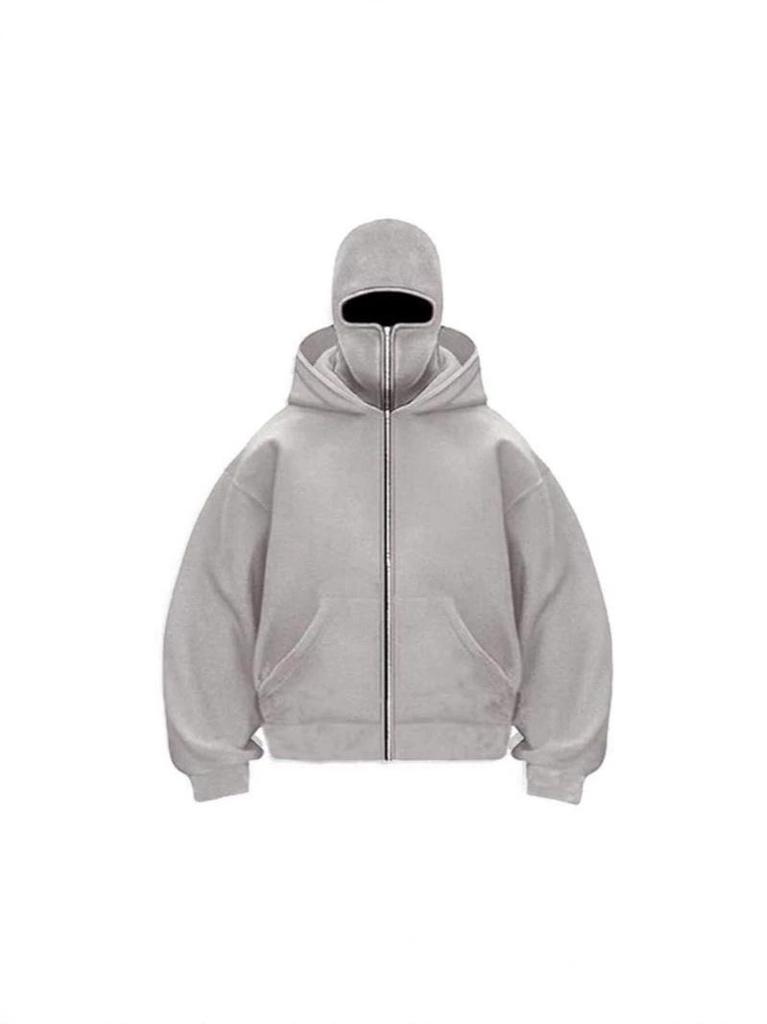 Unisex European & American Double Hood Zipper Cardigan Sweatshirt - Autumn/Winter Fashion