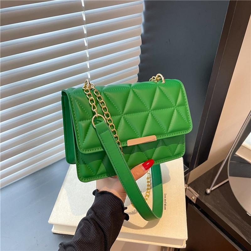 Popular Simple Bag Women's Autumn Chain Shoulder Small Square Bag Fashion Casual Trendy Messenger Bag