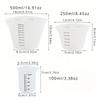 Silicone Measuring Cup with Clear Scale Food Grade Durable Non-stick DIY Cake Measuring Cup Measuring Tools Kitchen Accessories