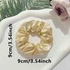 European & American Retro Satin Scrunchie – Solid Color, Oversized, French-Style Hair Accessory