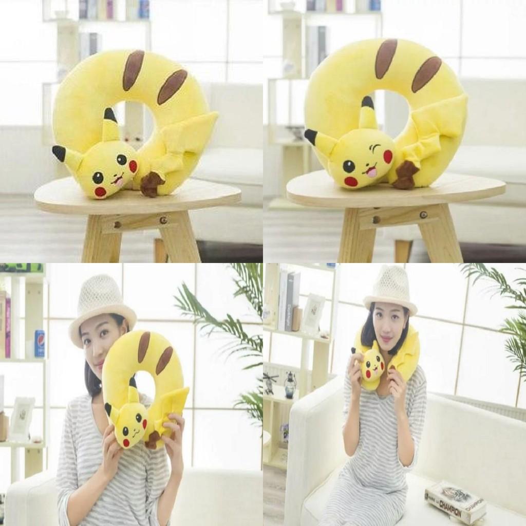 Pikachu U Shaped Neck Pillow For Travel And Rest With Logo Printing