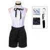 Costume Cosplay Anime Chainsaw Man Reze Cosplay Uniform Set Necklace Wig Halloween Carnival Party Dress Girl