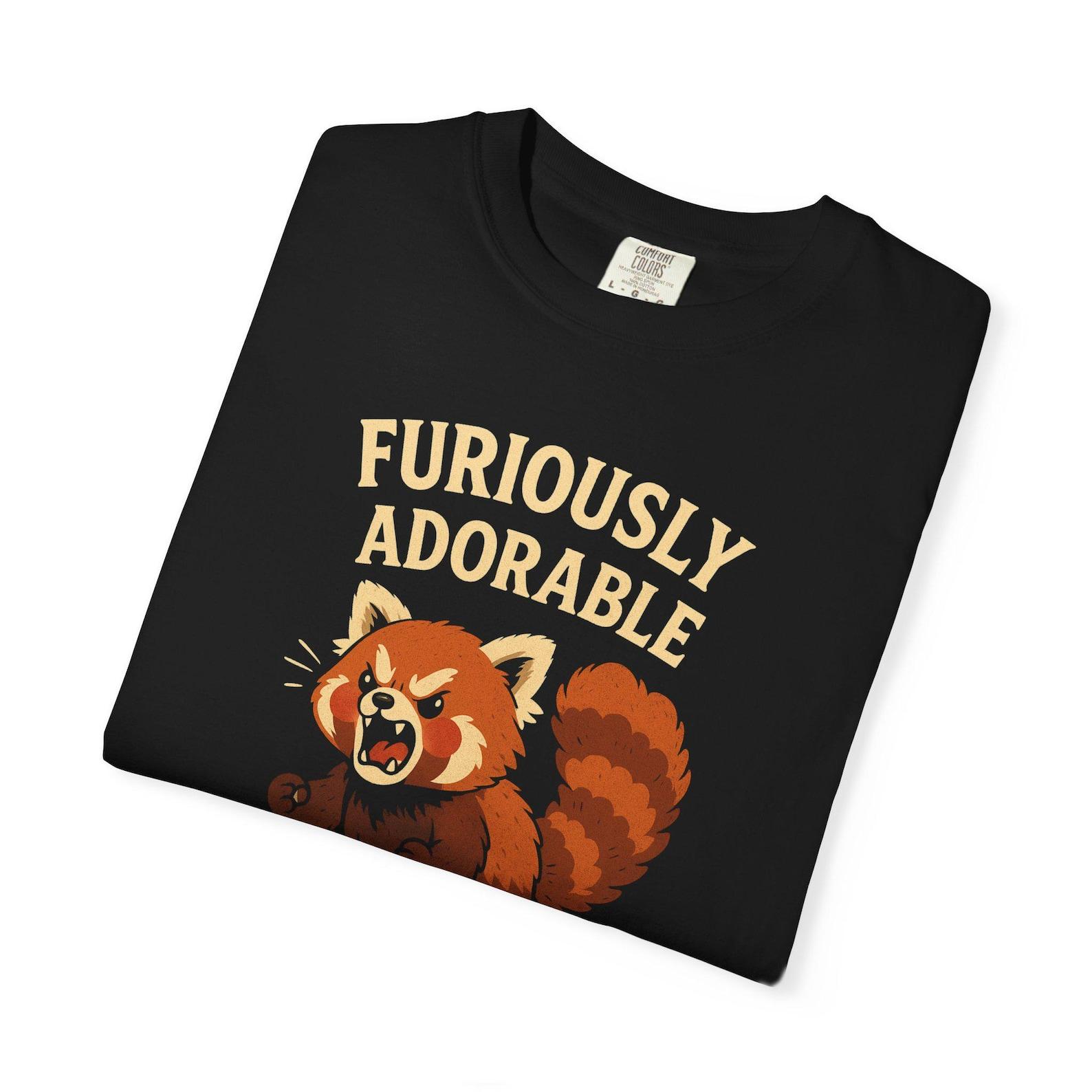 Red Panda T-Shirt: Funny Angry Animal Graphic - Comfort Colors Tee 3XL